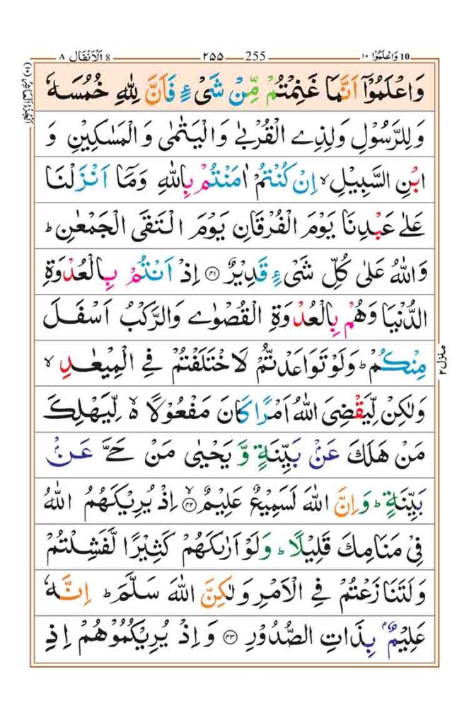 Surah Al Anfa page 8