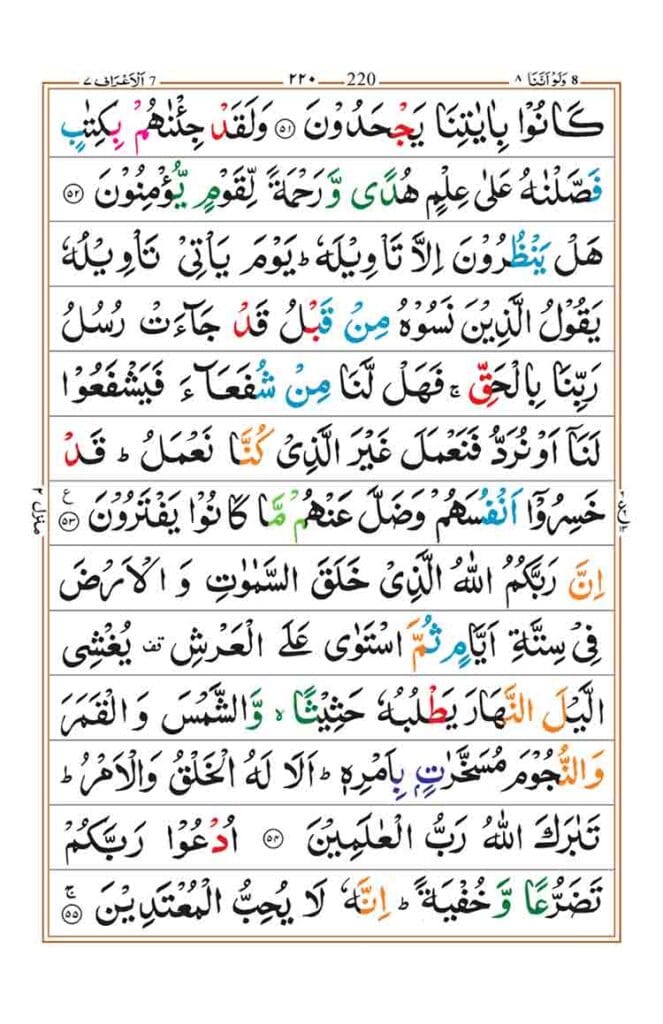 Surah Al-Araf Page 10