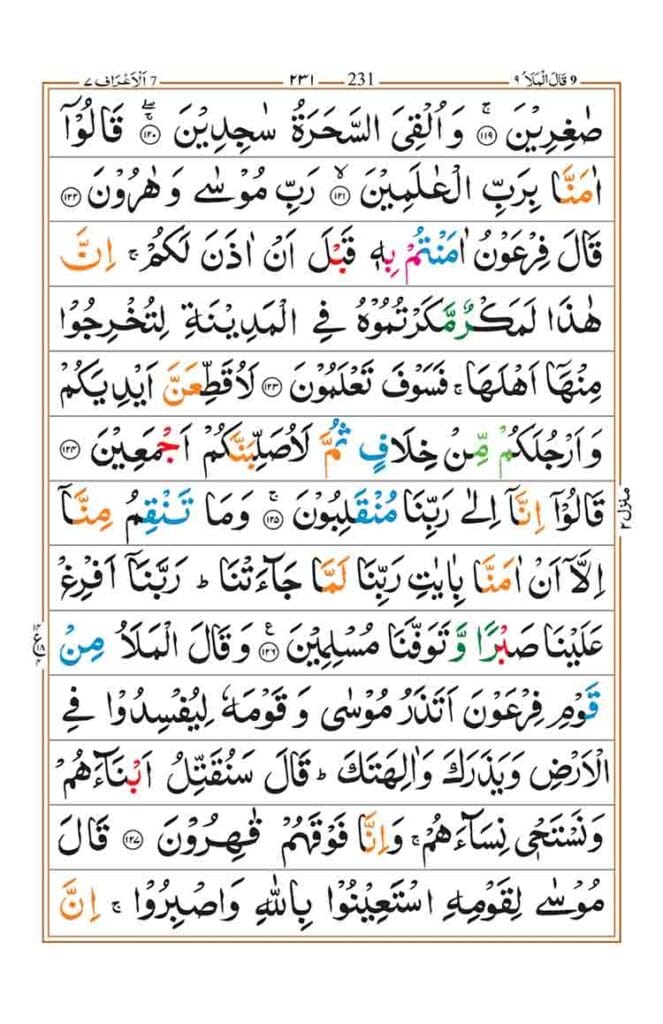 Surah Al-Araf Page 21