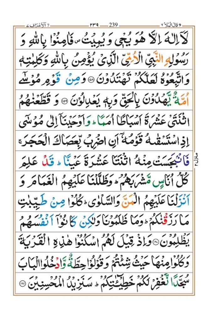 Surah Al-Araf Page 29