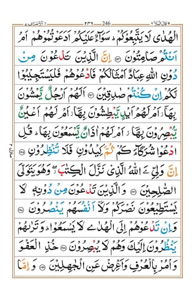 Surah Al-Araf Page 36