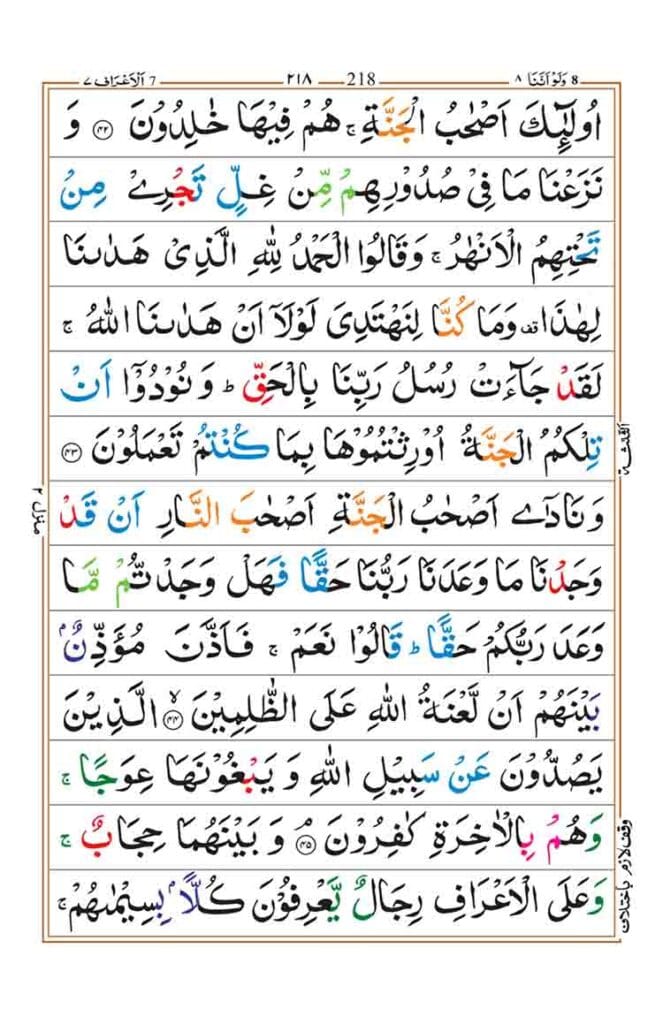 Surah Al-Araf Page 8