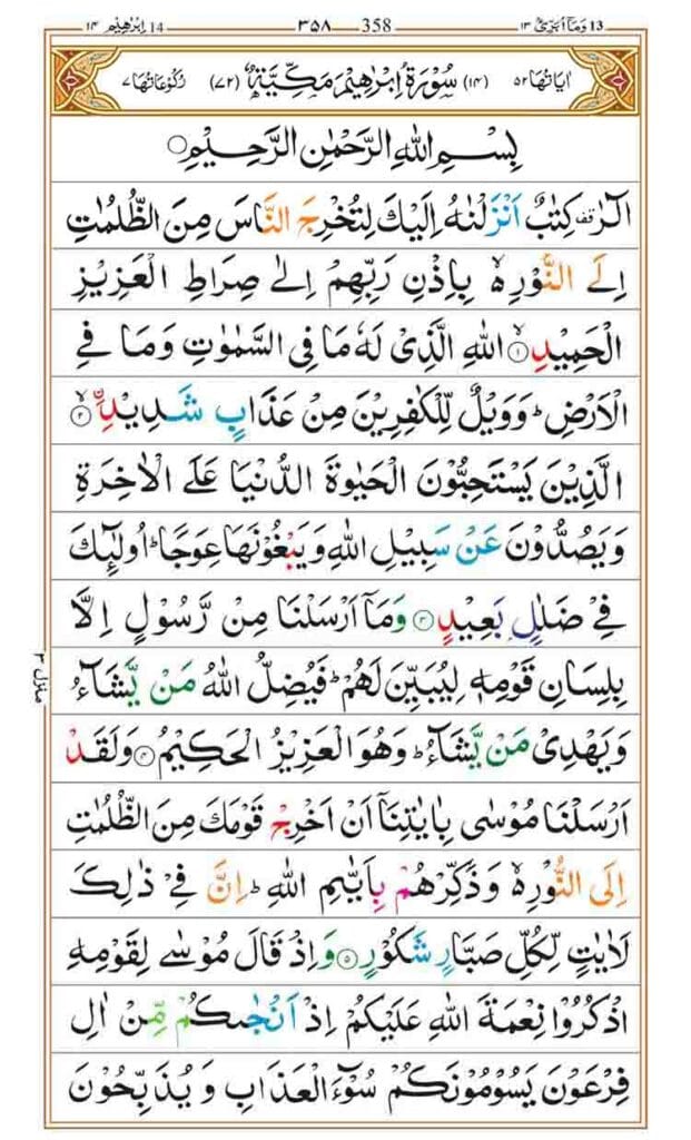 Surah Ibrahim page 1