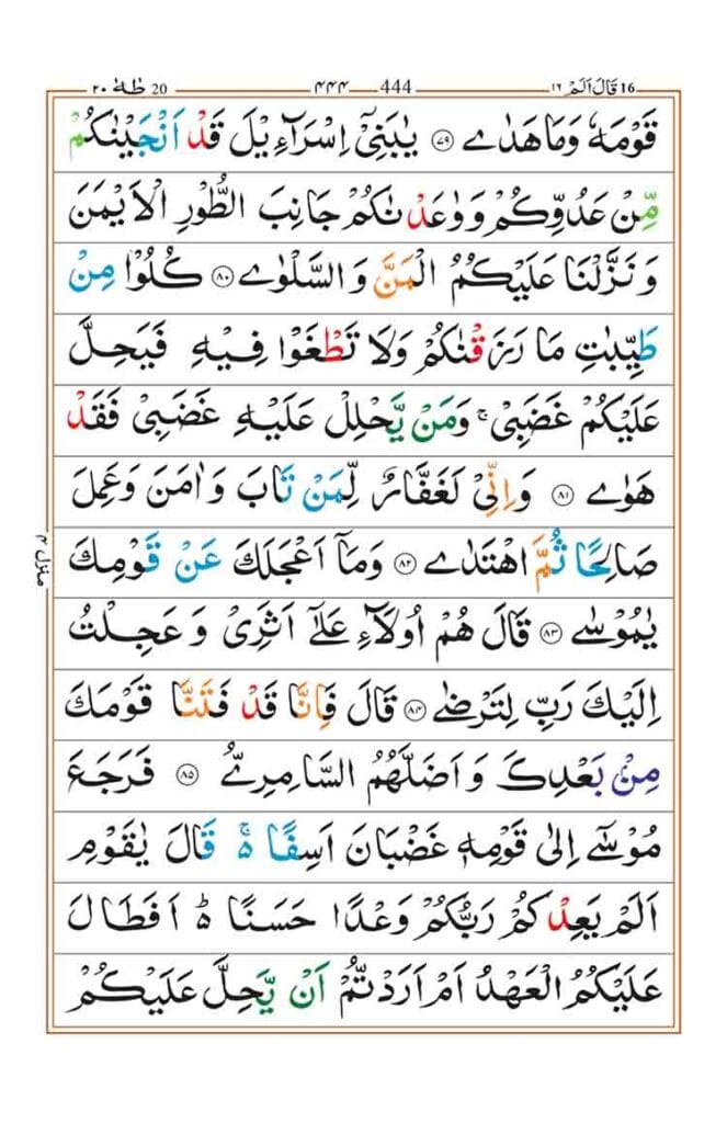Surah Taha Page 8