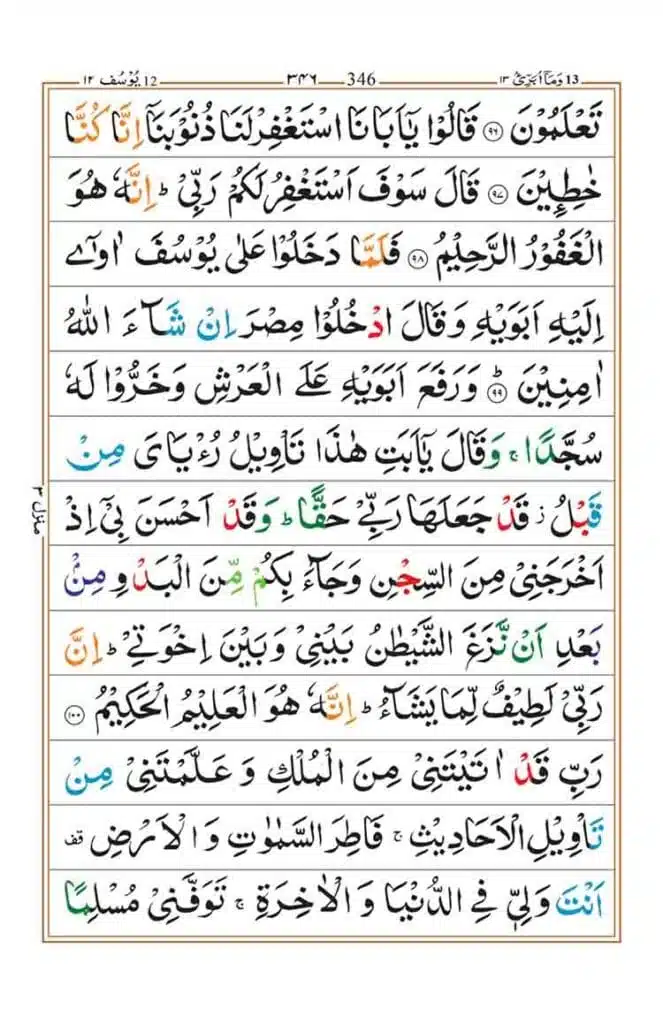 Surah Yusuf page 18