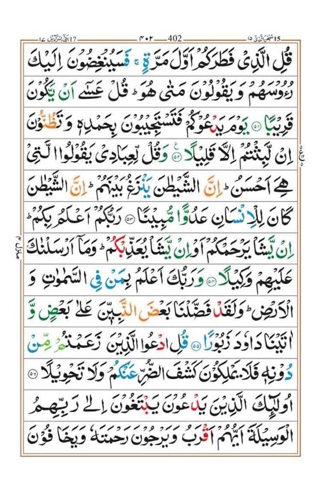 surah al isra page 8