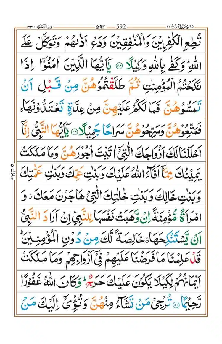 Surah Al Ahzab Page 10