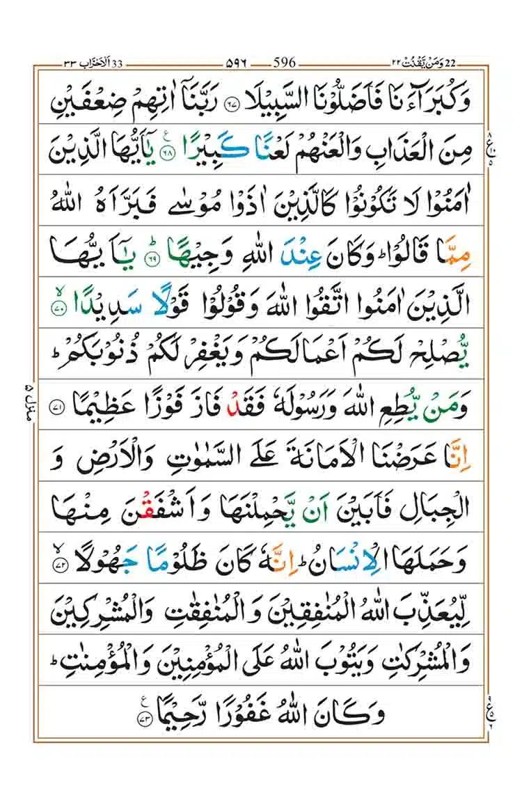 Surah Al Ahzab Page 14