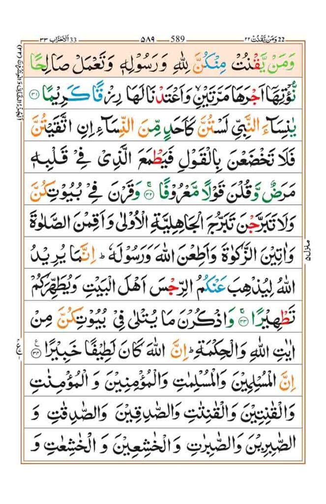 Surah Al Ahzab Page 7