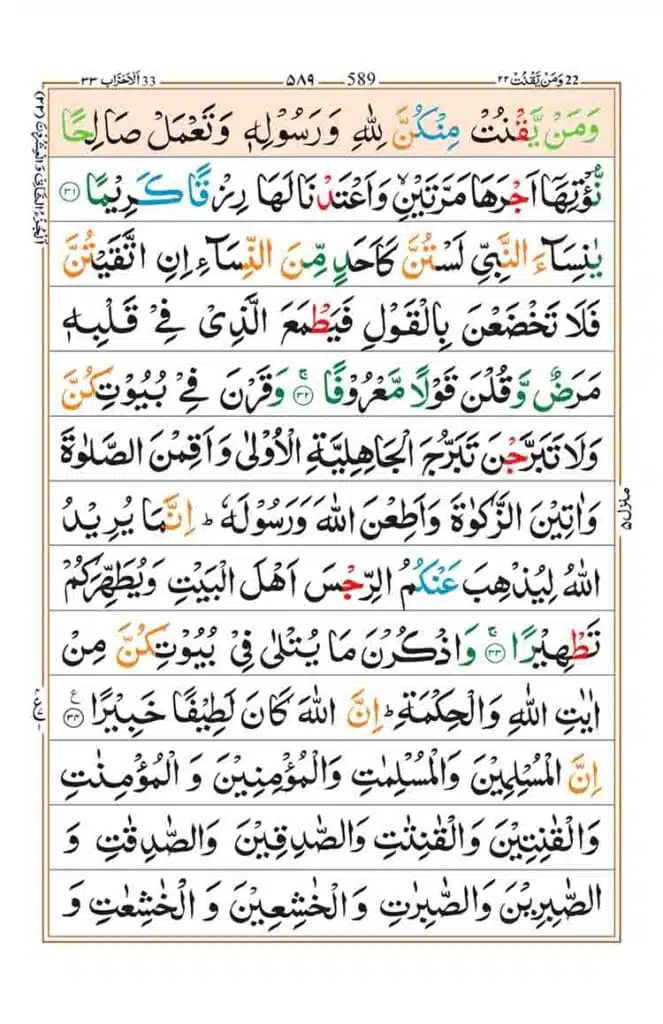 Surah Al Ahzab Page 7
