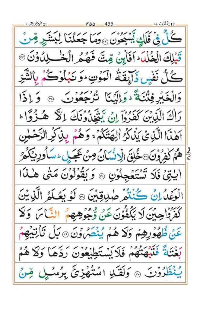 Surah Al Anbiya Page 5