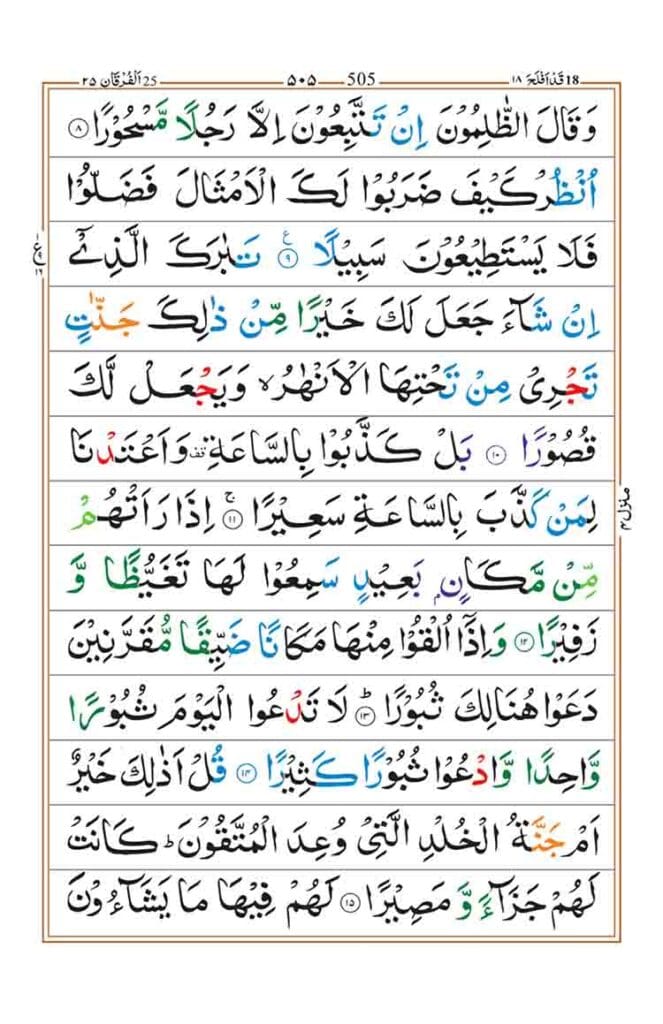 Surah Al Furqan Page 3