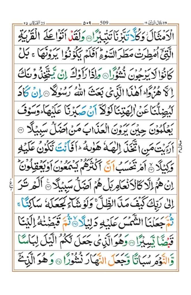 Surah Al Furqan Page 7