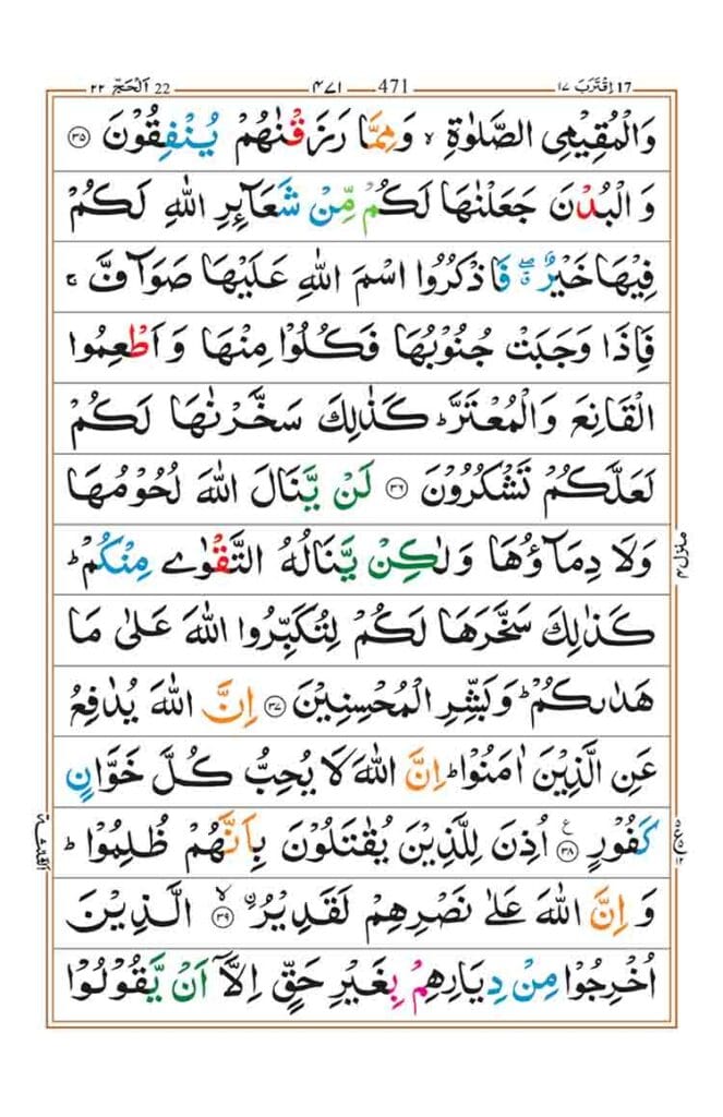 Surah Al Hajj Page 8