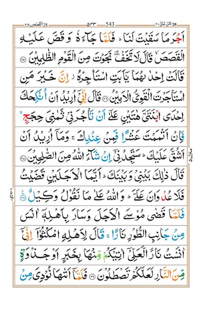 Surah Al Qasas Page 5