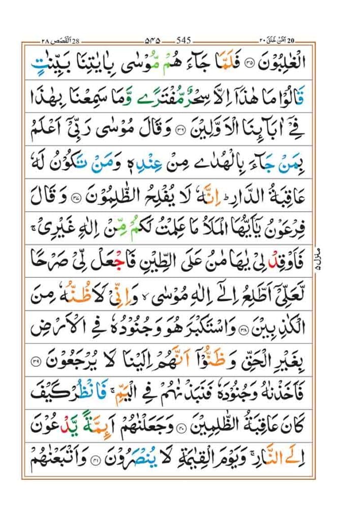 Surah Al Qasas Page 7