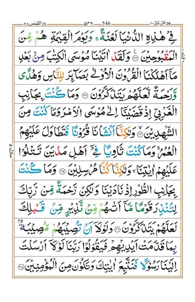 Surah Al Qasas Page 8