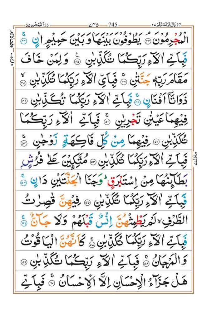 Surah Ar Rahman Page 4