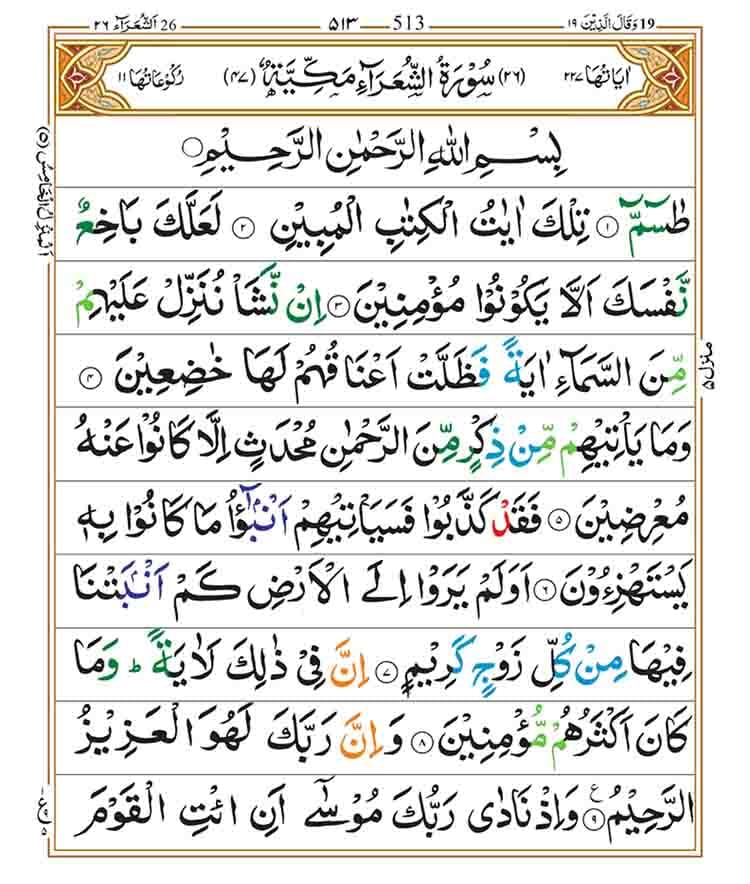 Surah Ash Shuara Page 1