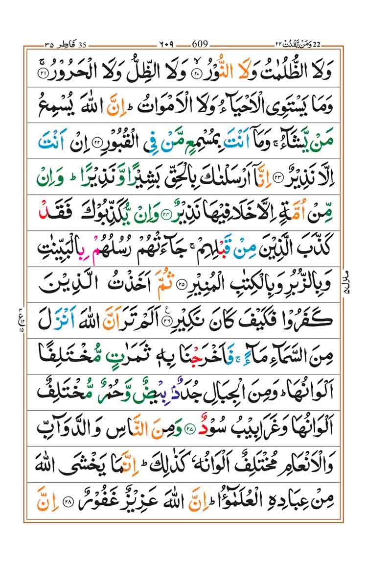 Surah Fatir Page 5