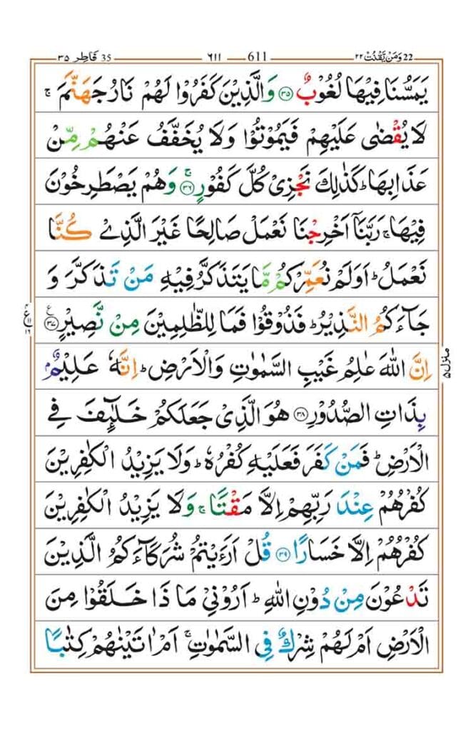 Surah Fatir Page 7