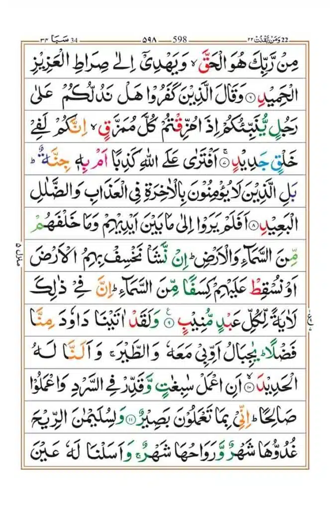 Surah Saba Page 2