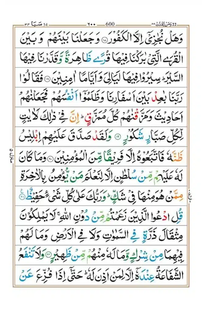 Surah Saba Page 4