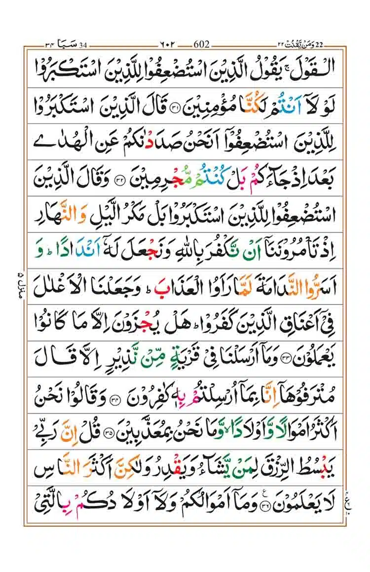 Surah Saba Page 6
