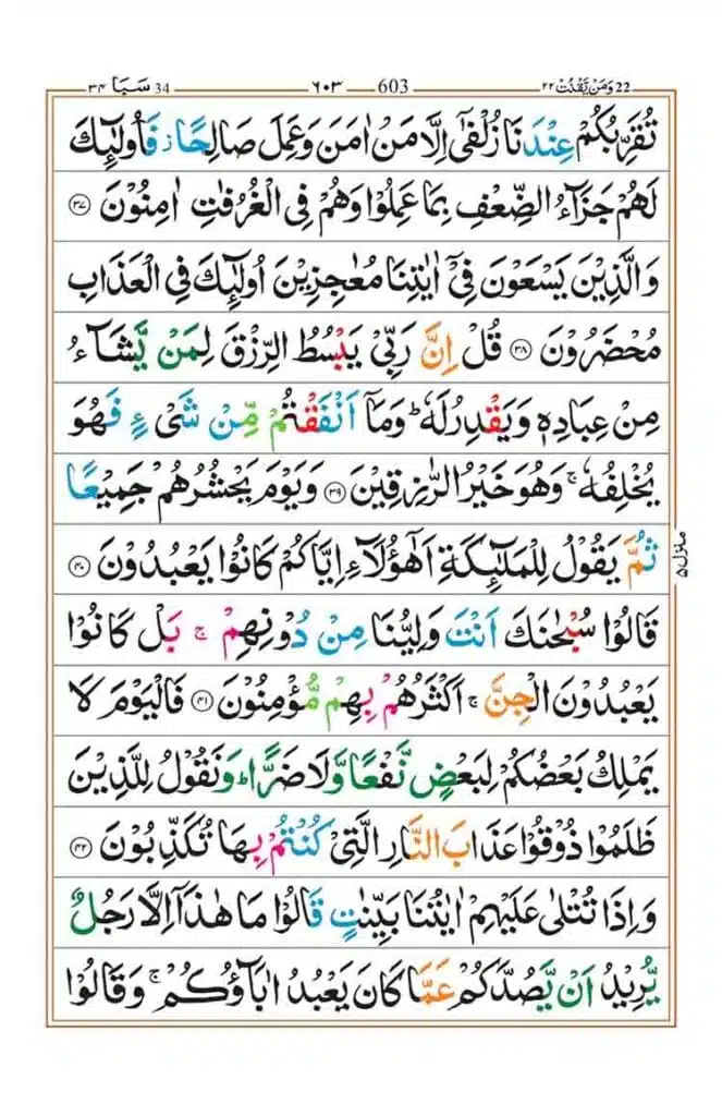 Surah Saba Page 7