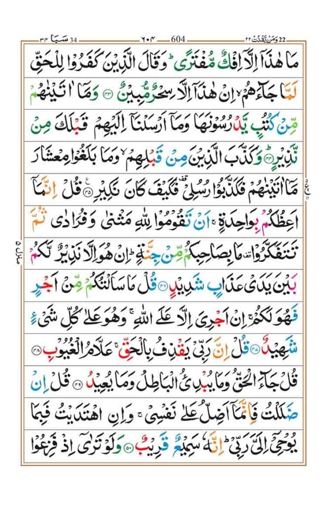 Surah Saba Page 8