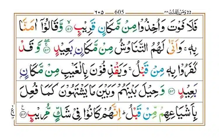 Surah Saba Page 9