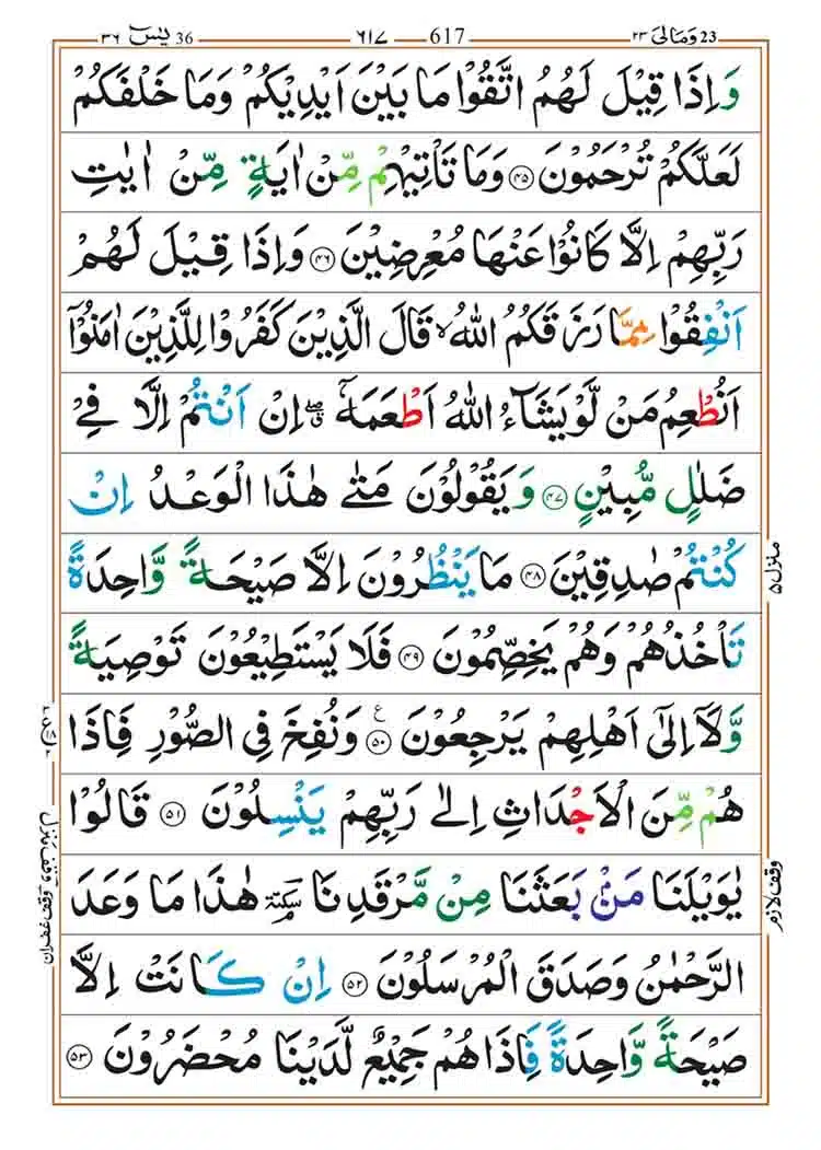 Surah Yasin Page 5