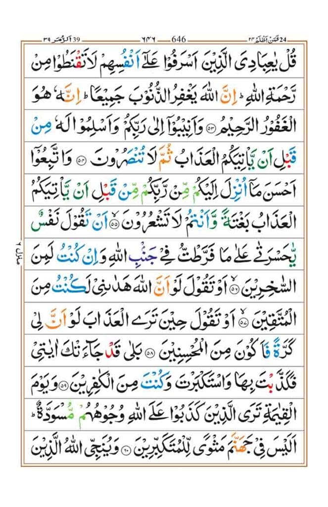 Surah az Zumar Page 10
