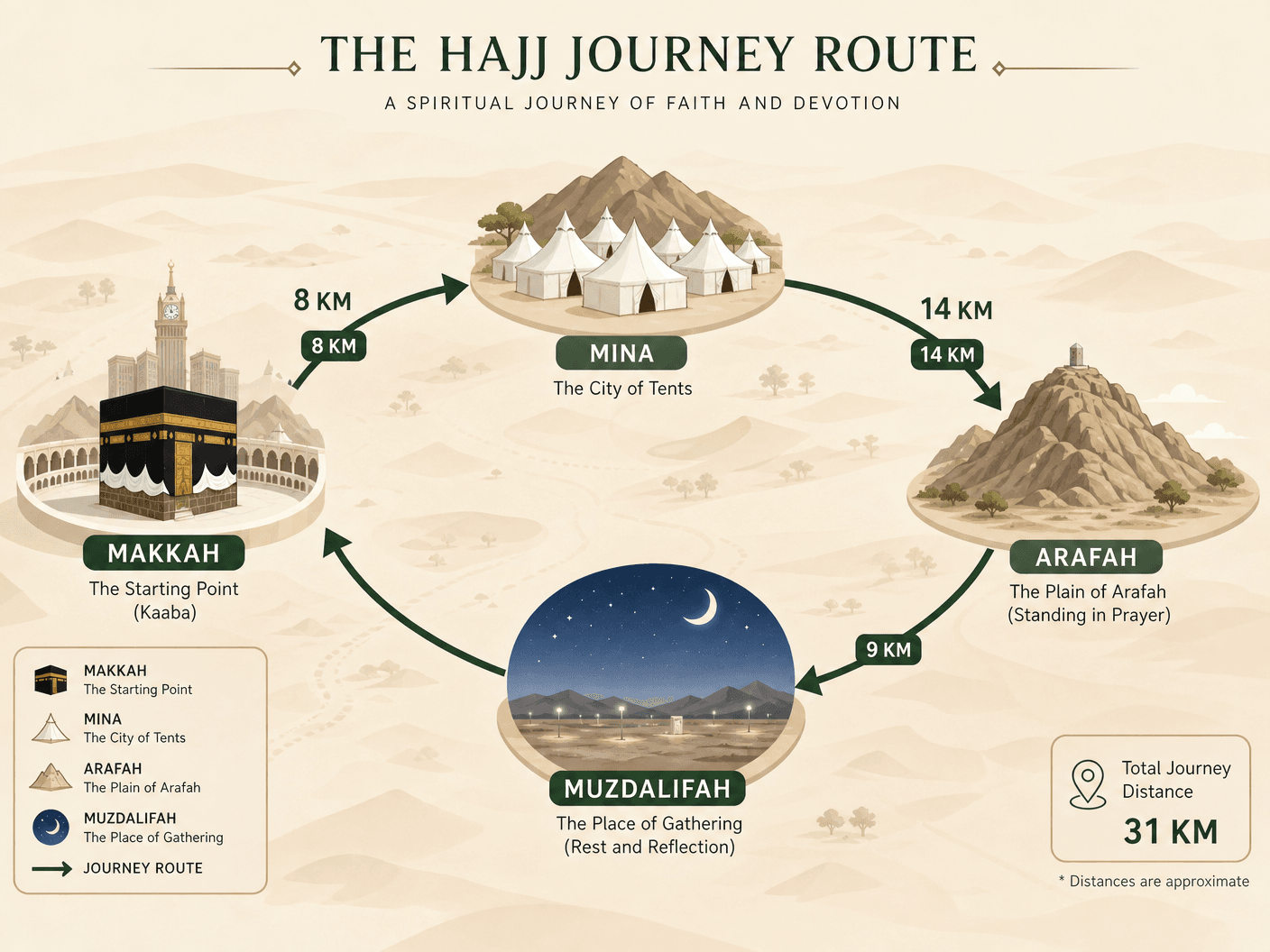 The Hajj Journey Map