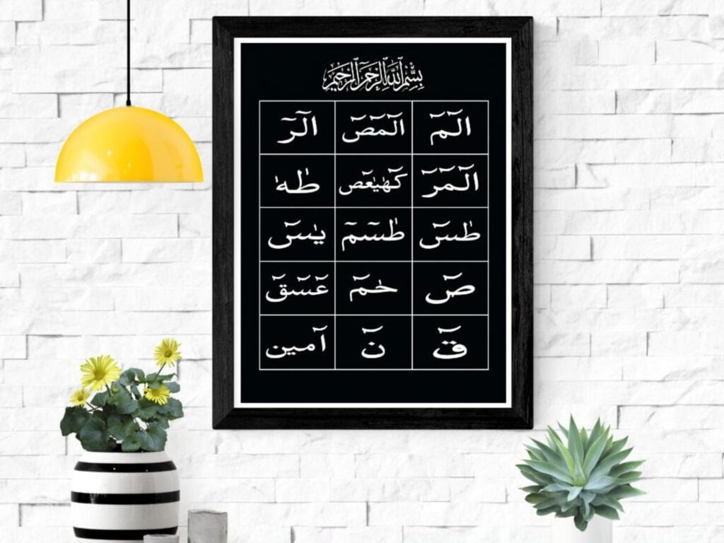 Lauh e Qurani Calligraphy islamic wall art Loh e Qurani