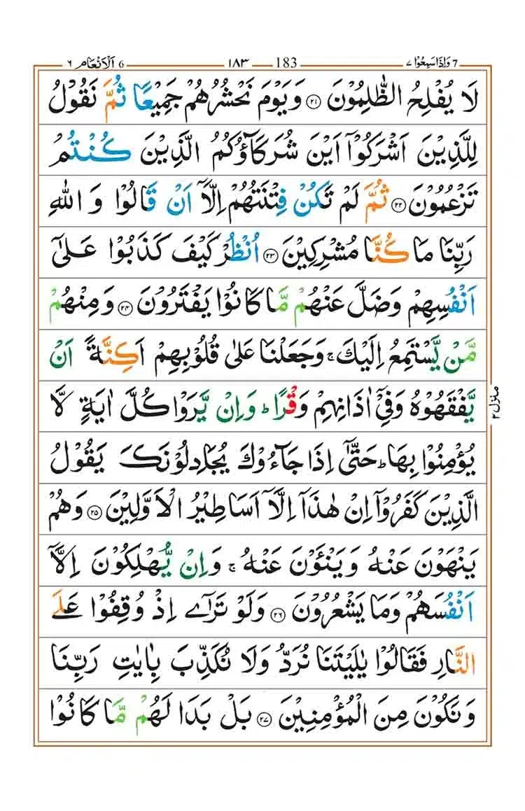 Surah Al Anam Page 5